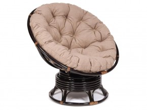 Кресло-качалка Papasan w 23/01 B с подушкой Antique brown, экошерсть Коричневый в Среднеуральске - sredneuralsk.магазин96.com | фото