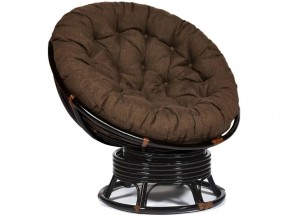 Кресло-качалка Papasan w 23/01 B с подушкой Antique brown, ткань Коричневый в Среднеуральске - sredneuralsk.магазин96.com | фото