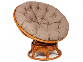 Кресло-качалка Papasan w 23/01 B с подушкой Cognac, экошерсть Коричневый в Среднеуральске - sredneuralsk.магазин96.com | фото