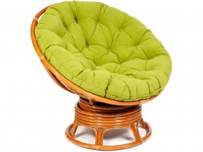 Кресло-качалка Papasan w 23/01 B с подушкой Cognac, флок Олива в Среднеуральске - sredneuralsk.магазин96.com | фото