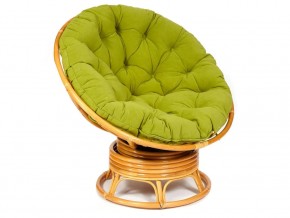 Кресло-качалка Papasan w 23/01 B с подушкой Honey, флок Олива в Среднеуральске - sredneuralsk.магазин96.com | фото