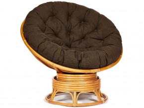 Кресло-качалка Papasan w 23/01 B с подушкой Honey, ткань Коричневый в Среднеуральске - sredneuralsk.магазин96.com | фото