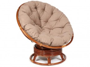 Кресло-качалка Papasan w 23/01 B с подушкой Pecan, экошерсть Коричневый в Среднеуральске - sredneuralsk.магазин96.com | фото