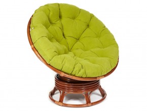 Кресло-качалка Papasan w 23/01 B с подушкой Pecan, флок Олива в Среднеуральске - sredneuralsk.магазин96.com | фото